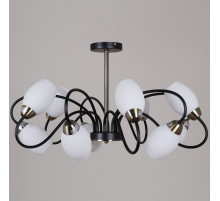 Люстра на штанге 01270-1 01270-0.3-10B BK+AB