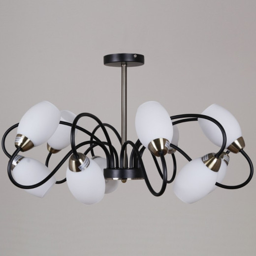 Люстра на штанге 01270-1 01270-0.3-10B BK+AB