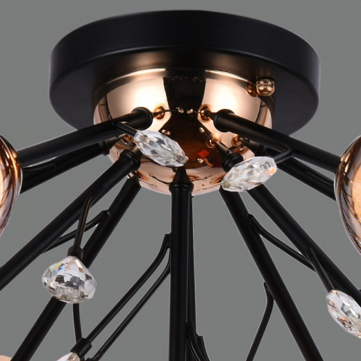 Люстра на штанге ILLUMICO  IL1284-10CPA-29 BK GD