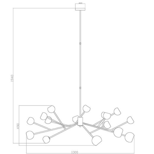 Люстра на штанге Imperiumloft  40.524