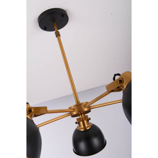 Люстра на штанге LUMINA DECO Belmonti LDP D017-5 BK