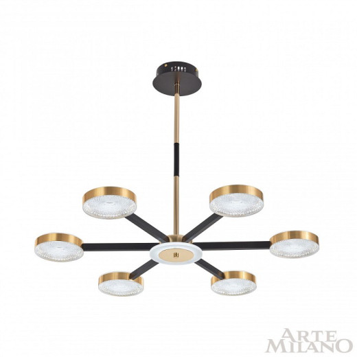 Люстра на штанге Arte Milano Ferrara-72079 272079/6 BK/GD