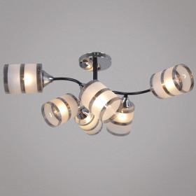 Люстра на штанге  45360-0.3-06 BK+CR