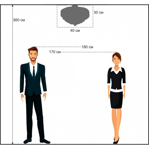 Люстра на штанге Arti Lampadari Elba Elba E 1.2.40.100 G