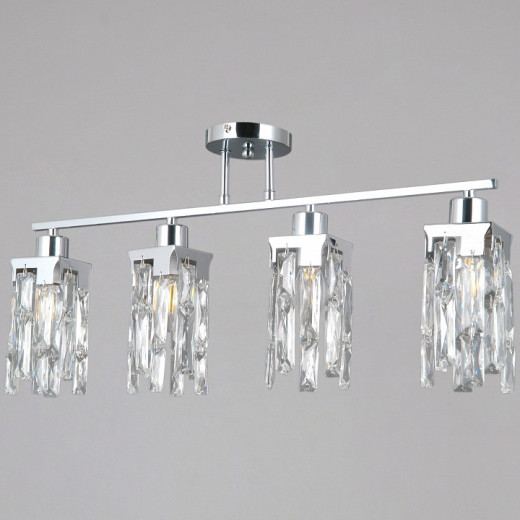 Люстра на штанге ILLUMICO  IL3601-4CSQ-26 CR DS