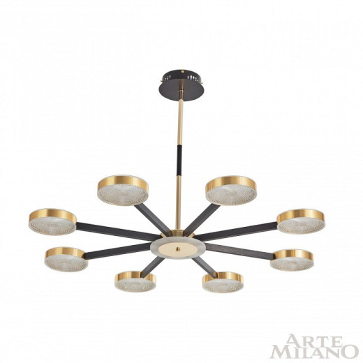 Люстра на штанге Arte Milano Ferrara-72079 272079/8 BK/GD