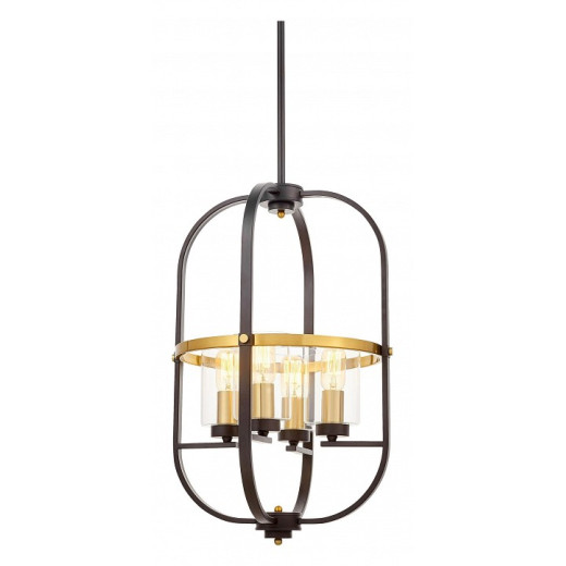 Люстра на штанге LUMINA DECO Monterey LDP 1141-4 BK+MD