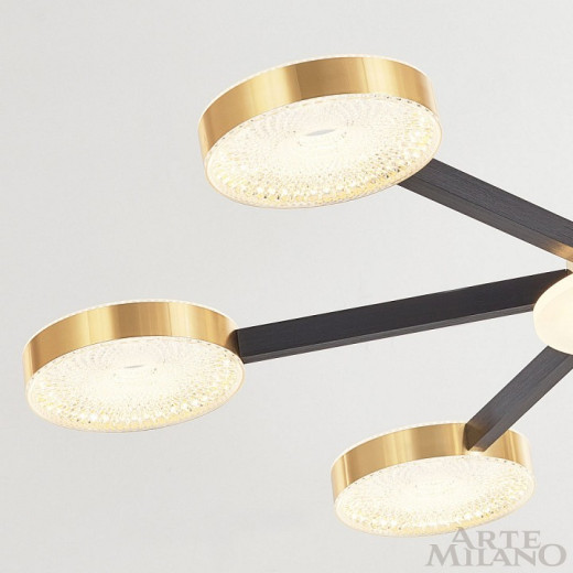 Люстра на штанге Arte Milano Ferrara-72079 272079/6 BK/GD