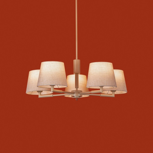 Люстра на штанге Freya Butler FR2057PL-05BG