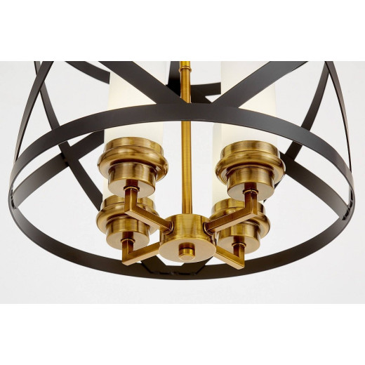 Люстра на штанге LUMINA DECO ASTILA LDP 1242-4 BK+MD
