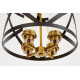 Люстра на штанге LUMINA DECO ASTILA LDP 1242-4 BK+MD