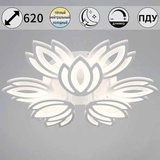 Люстра на штанге  08429-0.3-6+3 WH