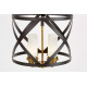 Люстра на штанге LUMINA DECO ASTILA LDP 1242-4 BK+MD