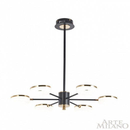 Люстра на штанге Arte Milano Ferrara-72999 277499/6 BK/GD