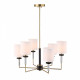 Люстра на штанге ST-Luce BLACK+BRASS SL1404.303.06