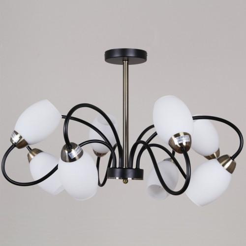 Люстра на штанге 01270-1 01270-0.3-08B BK+AB