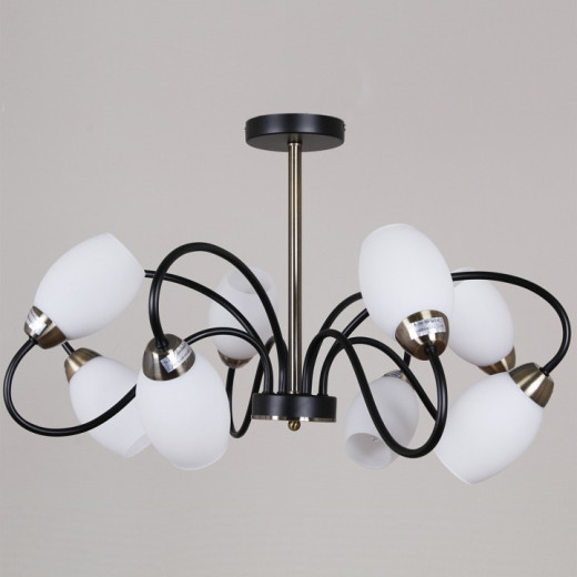 Люстра на штанге 01270-1 01270-0.3-08B BK+AB