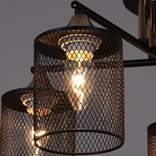 Люстра на штанге  91360-0.3-05 BK+FG