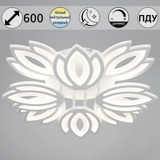 Люстра на штанге  08429-0.3-4+4 WH