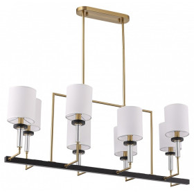 Люстра на штанге ST-Luce BLACK+BRASS SL1404.338.08