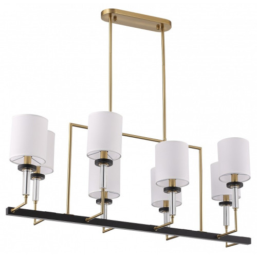 Люстра на штанге ST-Luce BLACK+BRASS SL1404.338.08