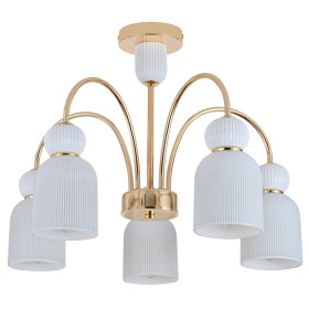 Люстра на штанге Indigo LUCEA 13042/5R Gold