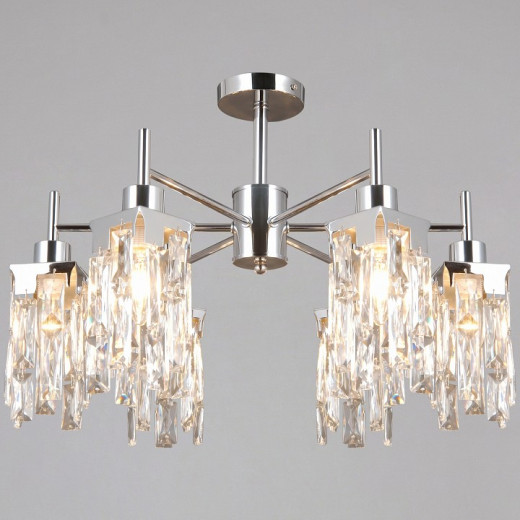 Люстра на штанге ILLUMICO  IL3601-6CSQ-26 CR DS