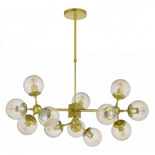 Люстра на штанге LUMINA DECO Zodiak LDP 160-12 GD