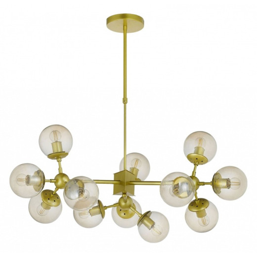 Люстра на штанге LUMINA DECO Zodiak LDP 160-12 GD