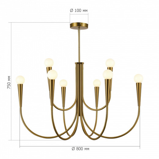 Люстра на штанге ST-Luce Dutchess SL1243.303.09