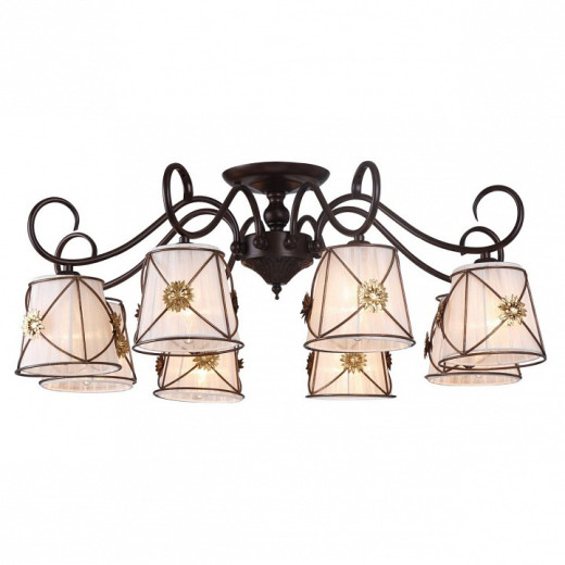 Люстра на штанге Arte Lamp Fortuna A5495PL-8BR