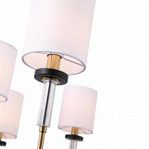 Люстра на штанге ST-Luce BLACK+BRASS SL1404.303.08