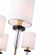 Люстра на штанге ST-Luce BLACK+BRASS SL1404.303.08