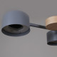 Люстра на штанге 03758-0.3-06 GREY+WOOD GX53