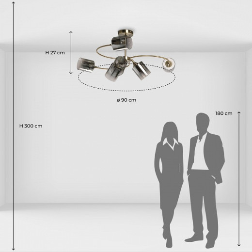 Люстра на штанге De City Вита 2 220014106