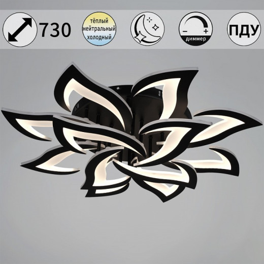 Люстра на штанге  30150-0.3-8+4 BK