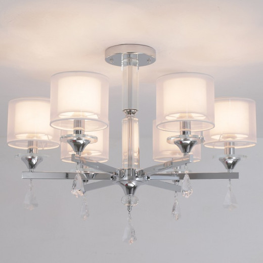 Люстра на штанге ILLUMICO  IL1354-6CPA-29 CR Romei