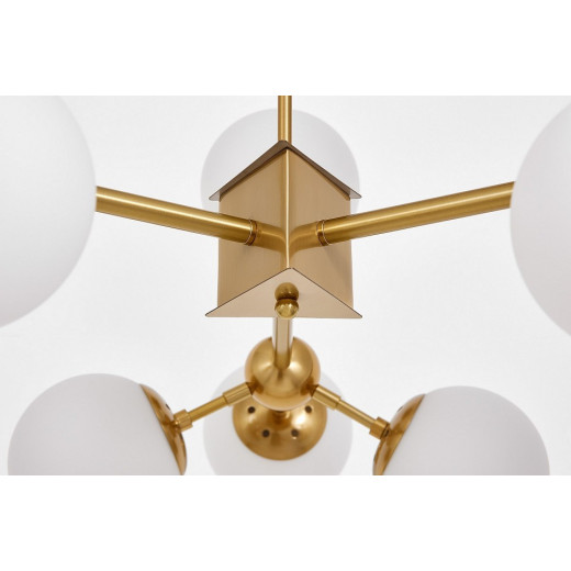 Люстра на штанге LUMINA DECO Zodiak LDP 160-12 MD+WT