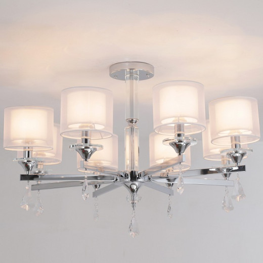 Люстра на штанге ILLUMICO  IL1354-8CPA-29 CR Romei