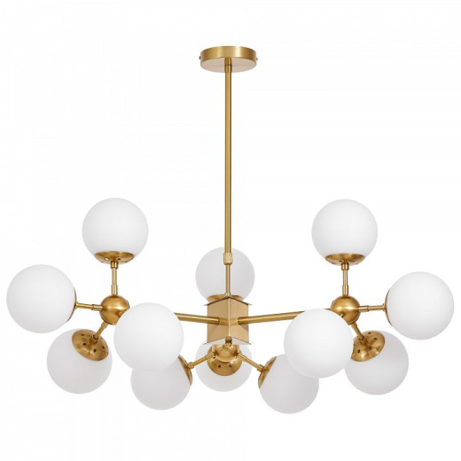 Люстра на штанге LUMINA DECO Zodiak LDP 160-12 MD+WT