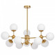 Люстра на штанге LUMINA DECO Zodiak LDP 160-12 MD+WT