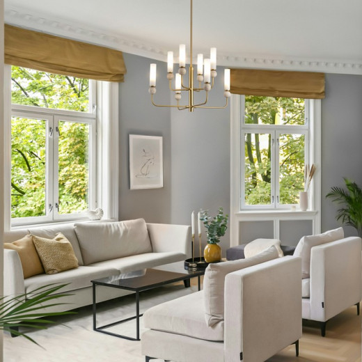 Люстра на штанге Freya Sunspot FR5482CL-06BS1