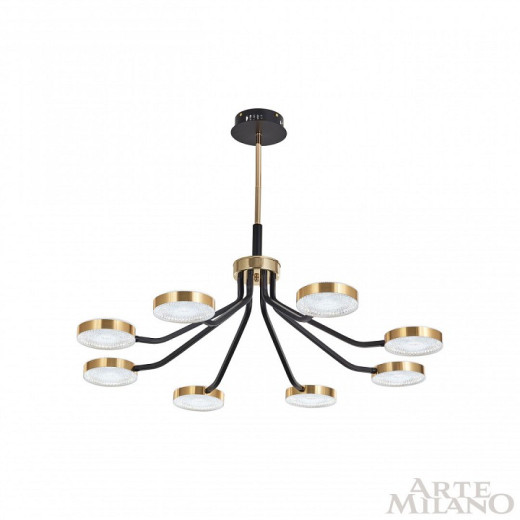 Люстра на штанге Arte Milano Ferrara-76079 276079/8 BK/GD