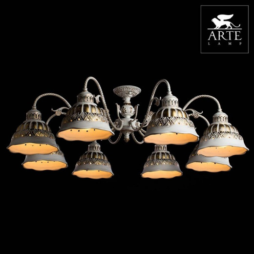 Люстра на штанге Arte Lamp Chiesa A2814PL-8WG
