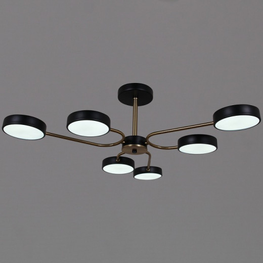 Люстра на штанге 03325-0.3-06 BK+COPPER