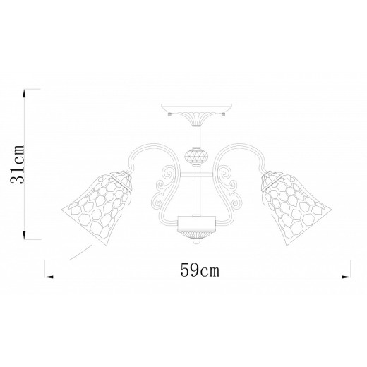Люстра на штанге Arte Lamp Nicole A2702PL-5AB