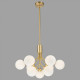 Люстра на штанге Belfast Bryson L-8130-6+3 BR GL