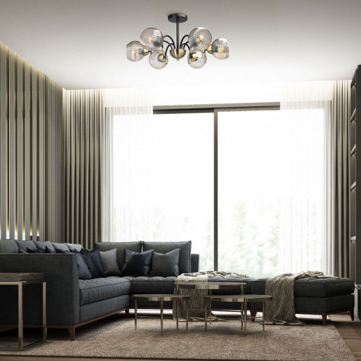 Люстра на штанге DeMarkt Гамбург 605017606