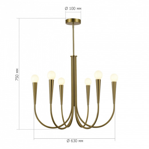 Люстра на штанге ST-Luce Dutchess SL1243.303.06
