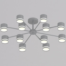 Люстра на штанге 89730-0.3-12 GX53 GREY